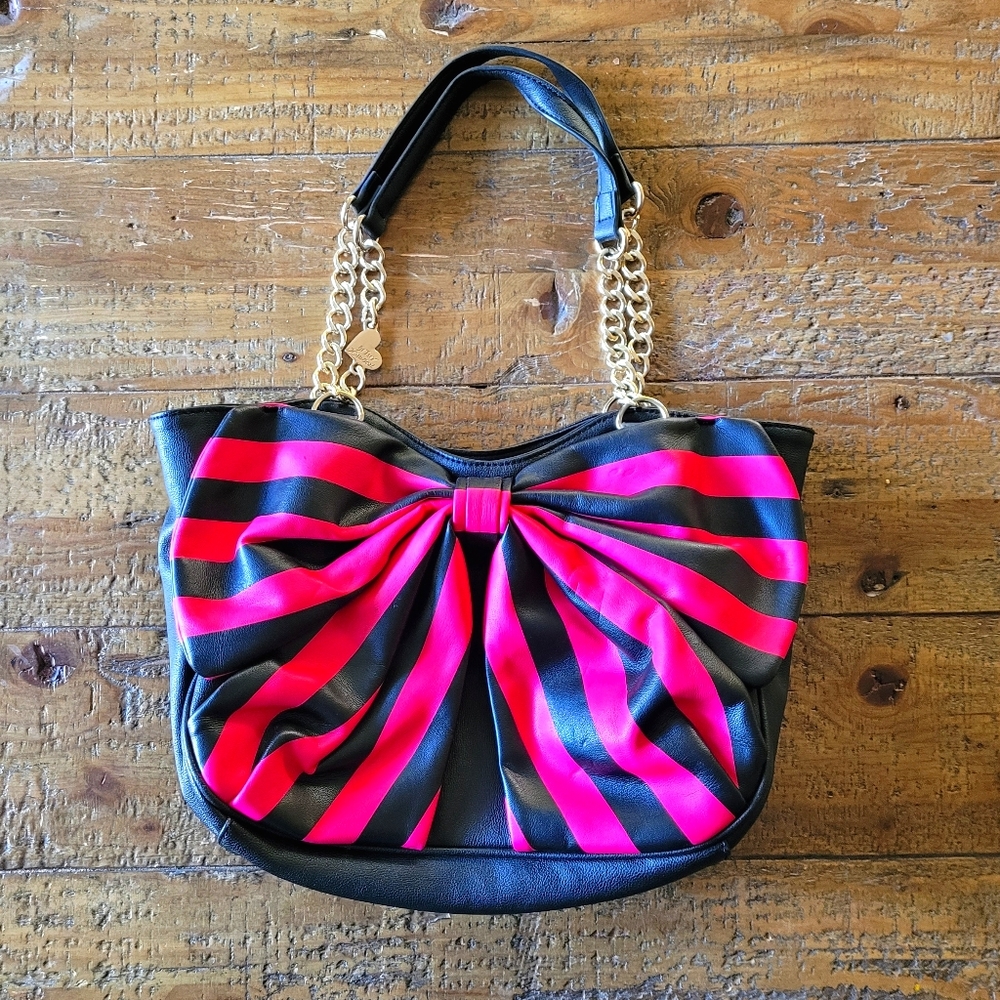 Betsey Johnson Big Bow Leather shoulder bag